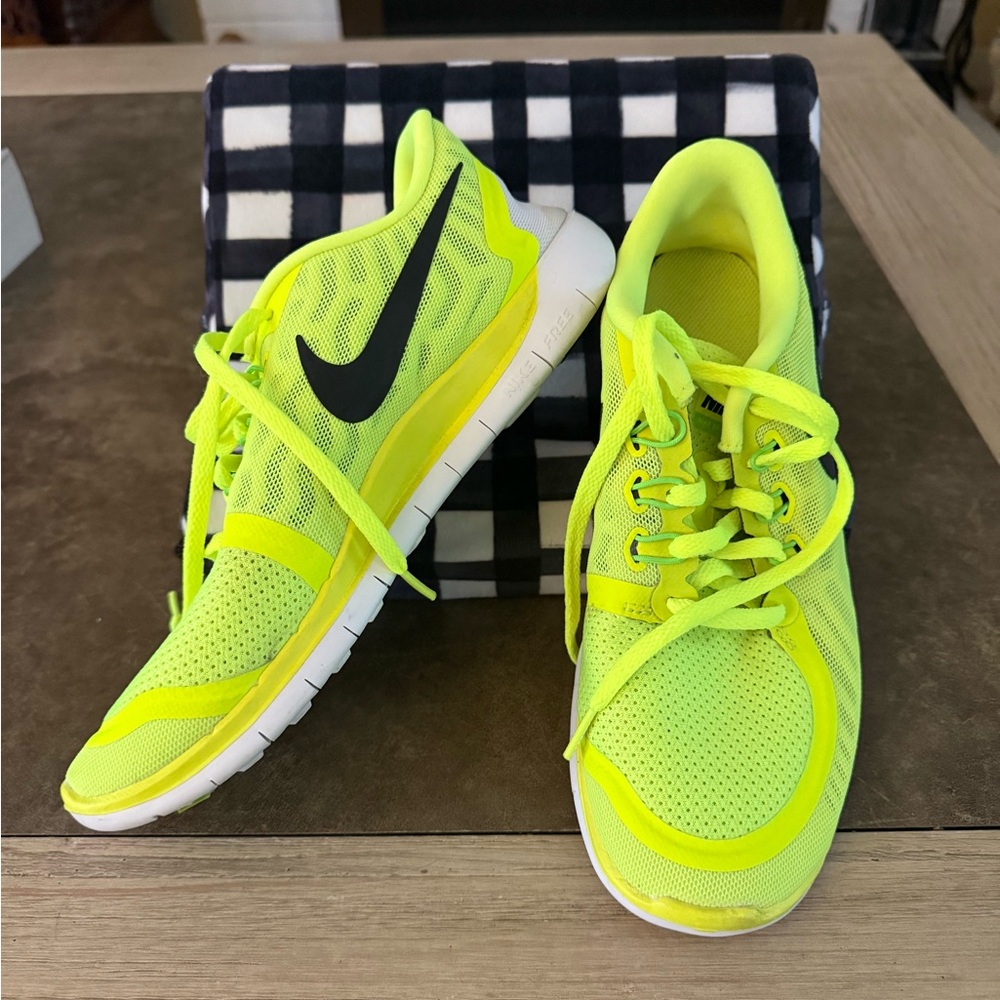 Nike Neon Yellow Athletic Shoes